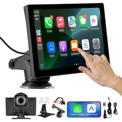 64G Wireless Car Stereo Radio 9'' Bluetooth TouchScreen Apple/Android Carplay GPS