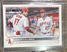 Topps 2022 Update Series Veteran Combos MVP Caliber US115 Trout Ohtani Angels