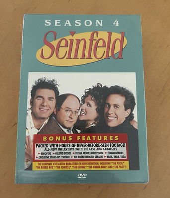 Seinfeld Season 4 DVD (2003) Deleted Scenes Bloopers Commentary Interviews
