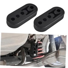 Rubber Exhaust Hanger, Exhaust Muffler Bracket, 4 Holes Exhaust Adjustable 2PCS