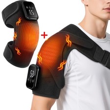 3 In 1 Electric Heated Shoulder Massager Brace with Vibration Joint Pain Relief
