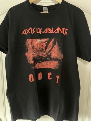 Axis Of Advance - Obey, TShirt, Größe L, Black Metal