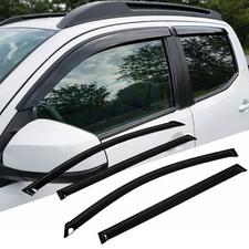 Window Visor Rain Guard 4pcs For Mitsubishi Outlander 2003-2006 Tape-on Smoke