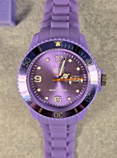 Authentic ICE Watch, Ice-Winter Purple, 44MM Unisex Quartz Watch, Silicone Strap