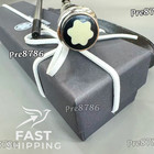 Montblanc Silver Ballpoint Pen Engraved Barrel w/ Box Leather Pouch & Refill — photo 7