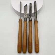 Lot of 4 Vintage DISSTON PORTER USA Wood Lathe Chisels Free Shipping