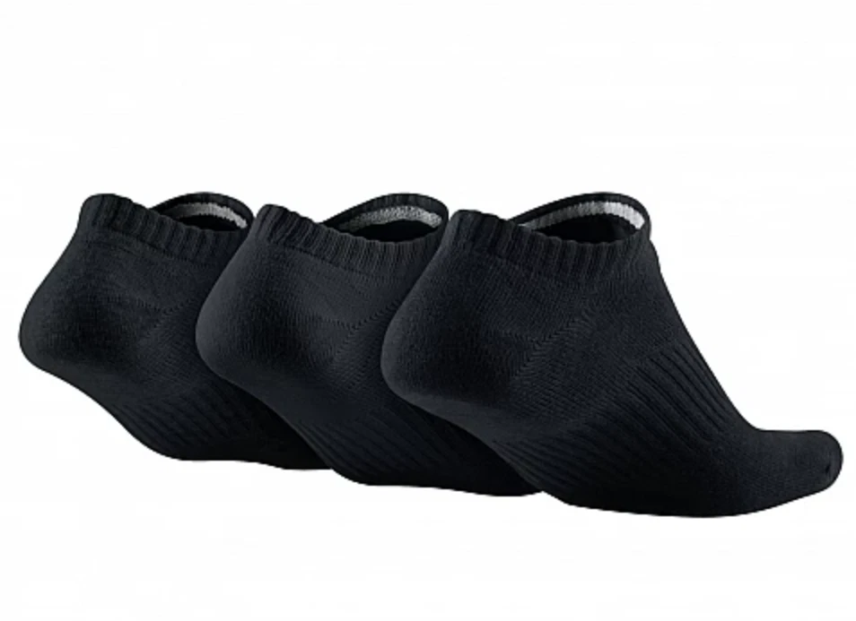 Lot de 3 chaussettes Nike SX4705-001 noir unisexe sport coton cheville... - Photo 2/2