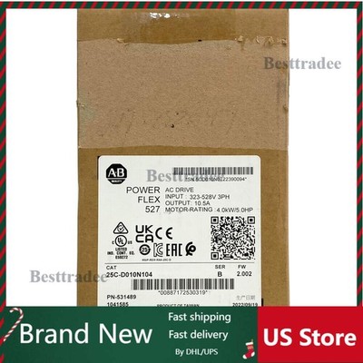 Free Tax 25C-D010N104 PowerFlex 527 VFD 4kW 5HP SER B 323-528V AB 25C-D010N104