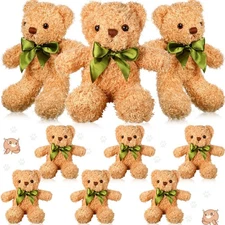 Zhanmai 9 Pcs Cute Bear Stuffed Animals 10" Soft Plush Toy Gift Party Favors