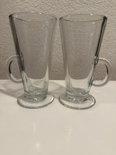 2 Libbey Glasses Catalina Footed Irish Coffee Dessert Mug Flared Shot Glass