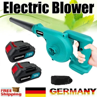 MAWIRON Elektrische Laubbläser Gebläse Laubsauger Bläser Sauger Für Makita 18V Akku LXT