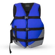 MW Adult Universal Life Vest, USCG Approved Type III Life Jacket for Adults, Gre