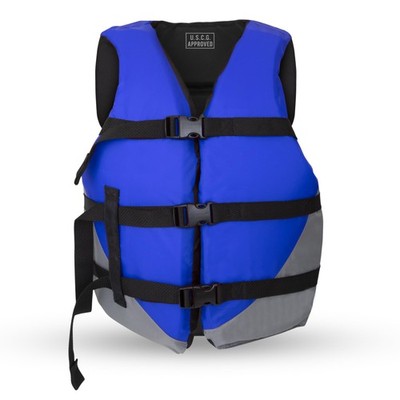 MW Adult Universal Life Vest, USCG Approved Type III Life Jacket for Adults, Gre
