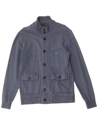 Fred Perry Mens Tracksuit Top Jacket Large Blue CG07