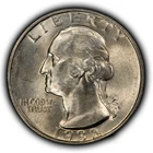1932 25c Silver Washington Quarter - Original Toning - BU - SKU-Z6823