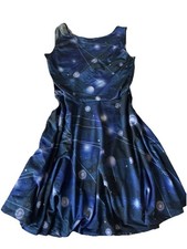 2 (Medium) sleeveless skater skirt, Short dresses, Multicolored