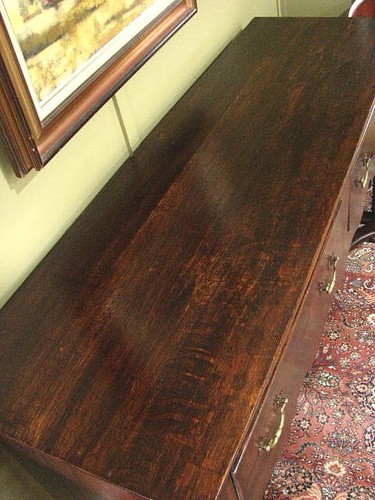 ANTIQUE OAK 2 DRAWER DRESSER BASE/SIDEBOARD/SIDE TABLE ~ BOBBIN TURNING c1900s - Picture 5 of 14