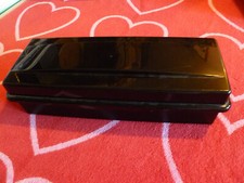 VINTAGE ALPHA BRAND CASSETTE TAPE CARRYING/STORAGECASE w/ HINGED LID Holds 15