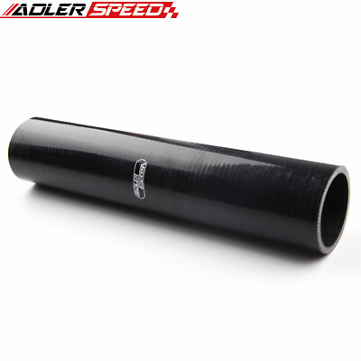 US 4 Layer 2.5'' inch ID Straight Silicone Hose Turbo Coupler Pipe L=305mm Black