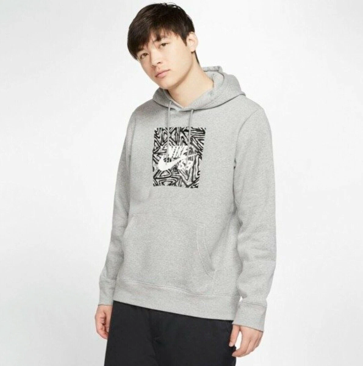 Grey top skate hoodie