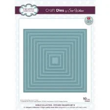 Creative Expressions Cutting Die -NOBLE COLLECTION - LARGE STITCHED SQUARE SET B
