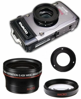 VIVITAR WIDE ANGLE MACRO LENS FOR OLYMPUS TOUGH TG-6, TG-5, TG-4, TG-3, TG-2 FAST SHIP