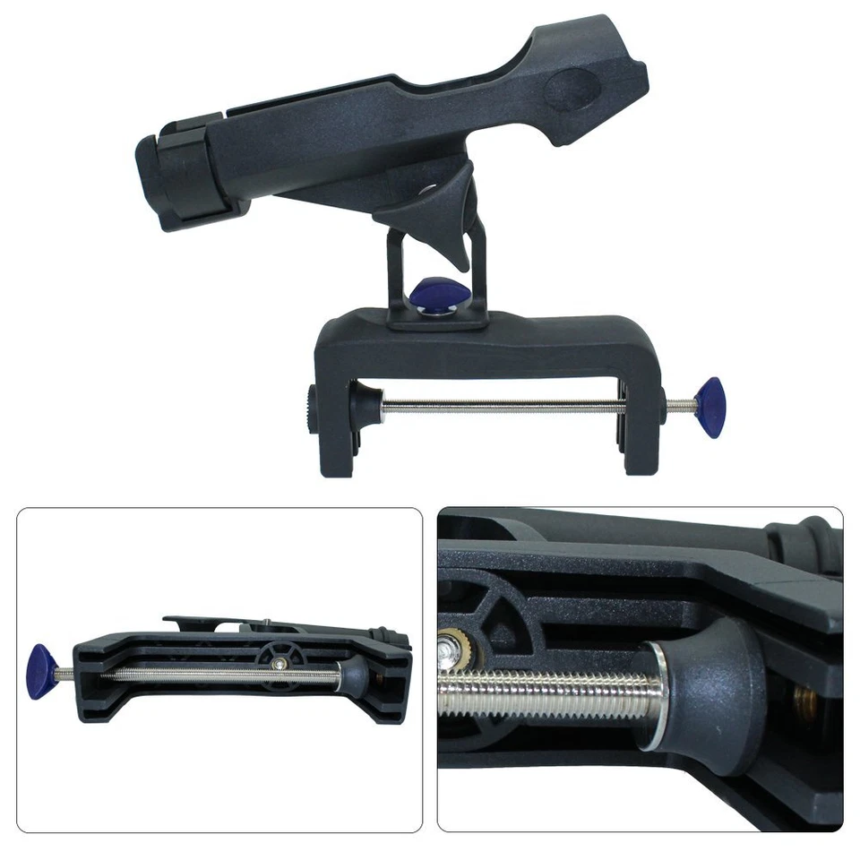 Soporte para caña de pescar ajustable 360° con apertura de abrazadera grande Foto 4 de 4