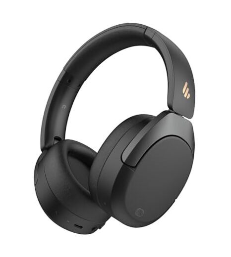 W830NB Wireless Over-Ear ANC Headphones with 45dB Noise Cancellation in Black