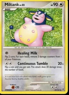 Pokemon Card - Secret Wonders 55/132 - MILTANK Lv.32