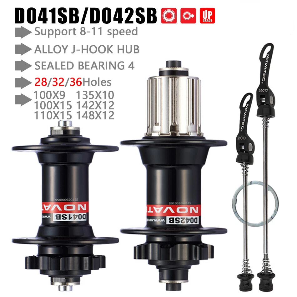 Buje de bicicleta de montaña D041SB D042SB 32/36 orificios Mtb para freno de disco de buje de 8/9/10/11 velocidades Foto 2 de 4