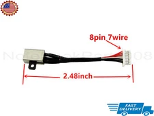 For Dell Inspiron 15 7590 7591 P84F001 2-in-1 DC in Power Jack Cable Connector