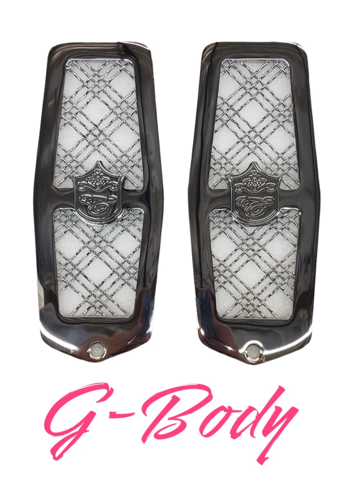 Вентиляционные отверстия дверного косяка G BODY для Chevy Malibu El Camino Monte Carlo хромированная сетка Tiarra - Изображение 3 из 4