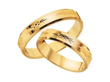 Eheringe Trauringe 333 er Gold Gelb Gold 5mm breit Paarpreis Inkl. GRAVUR