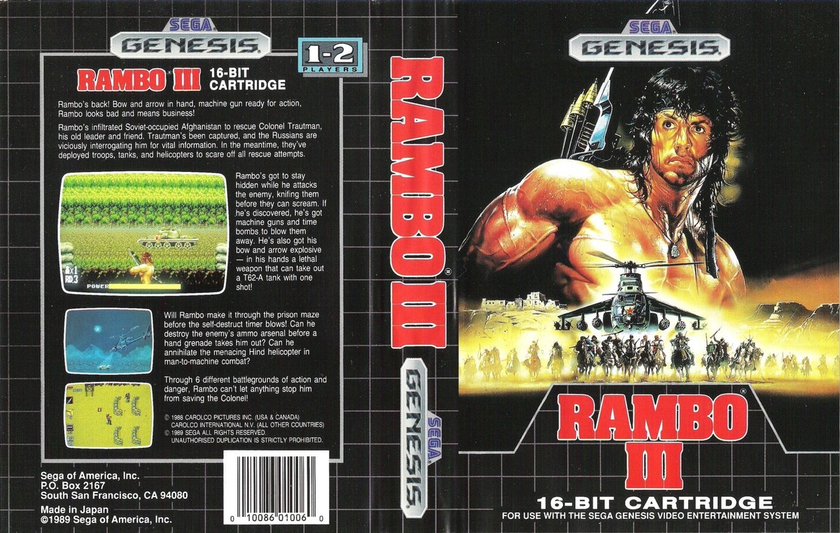 Porte-clés Rambo III Sega Mega Drive – Article De Collection Rétro Gaming