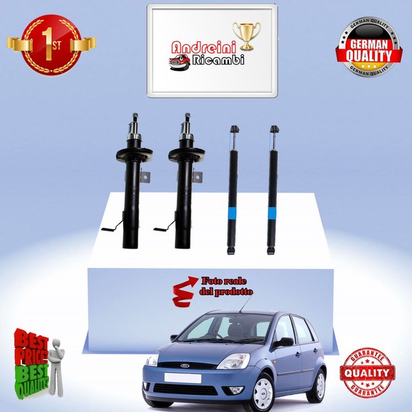 Set 4 StoßDäMpfer Vorderseite + Heck GeräT Fiesta V 1.4 16V 59KW 80CV Von 2002->-image