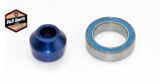 Traxxas 6893X - Aluminum Bearing Adapter Blue, Slash 4X4