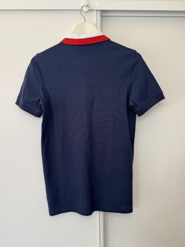 Barbour International Ampere Polo T Shirt Mens SZ Small S Blue Top New With Tags - Picture 2 of 4