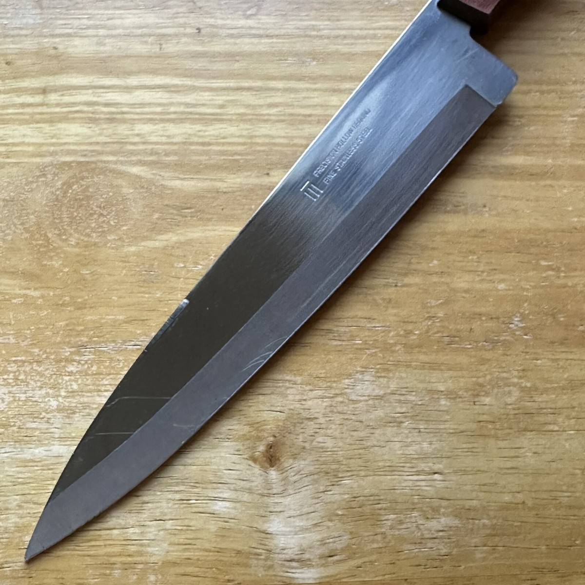 キャンベルキッドシェフ Vtg Precision Hollow Ground 9” FINE Stainless Steel Japan 1087-SF