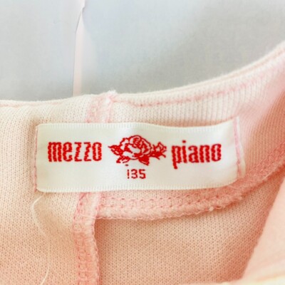 mezzo piano Tシャツ　135cm Mezzo Piano Long Sleeve T-shirt 135cm Tops Pink Frill Ribbon