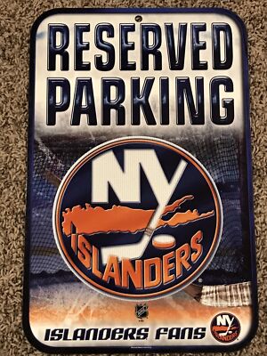 New York Islanders NHL Fans Reserved Parking Wall Garage Man Cave Sign 11''x17''