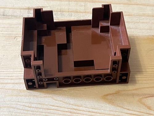 Lego Rock Wall Panel: Reddish Brown Tree Trunk Base 6082 - Part Piece Brick - Picture 3 of 3