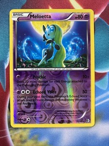Pokemon Meloetta 77/149 Reverse Holo Rare B&W Boundaries Crossed 2012 NM/LP 2
