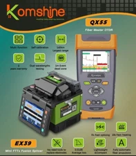 Komshine QX55-S 1310/1550nm OTDR w/OPM/VFL/OLS Function+Mini EX39 Fusion Splicer