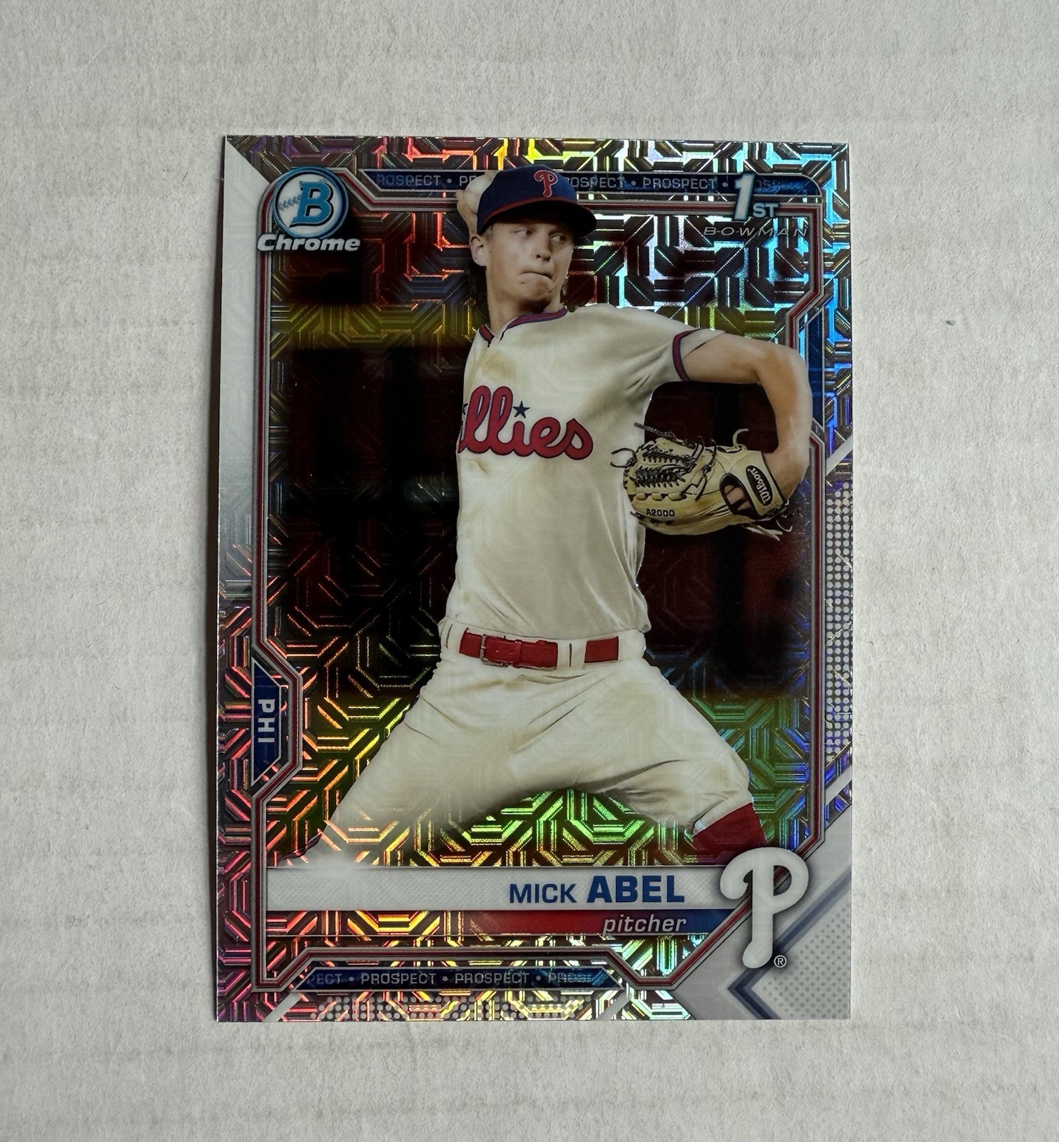 2021 Bowman Chrome Mega Mick Abel Refractor BCP-42 Twins