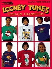 LOONEY TUNES IRON-ON TRANSFERS By Leisure Arts Excellent Condition 