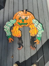 Fallout 4 Halloween Decor Pumpkin Jackolantern Huge 46" Movable Limbs Handmade