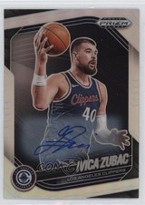 2024-25 Panini Prizm Black Silver Prizm Auto Ivica Zubac #161 Auto s3g
