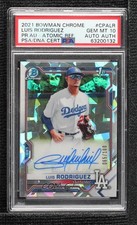 2021 Bowman Chrome Prospect Atomic Refractor Luis Rodriguez PSA 10 Auto 0vf5
