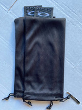 Lot of 2 Oakley Flak Jacket Microfiber Sunglass Storage Cleaning Bag Black