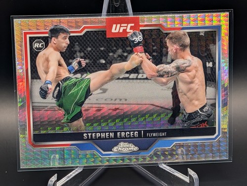2025 Topps Chrome UFC - Stephen Erceg #63 Prism Refractor (RC)